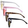 Eyekepper 4 Pack Oversized Blue Light Filter Glasses Women Cat Eye Computer Reading Glasses Amber Tinted +1.00 view 2