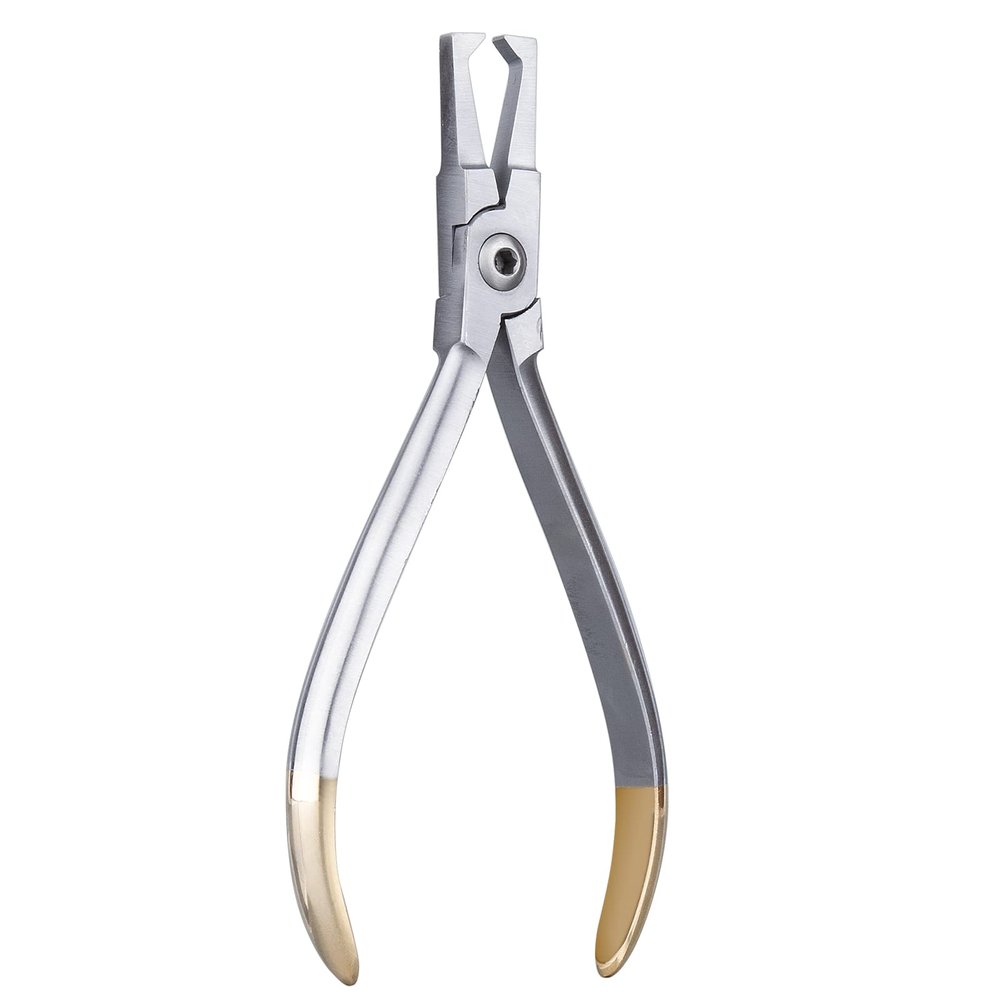 LVCHEN Dental Orthodontic Bracket Remover Pliers - Stainless Steel Anterior Teeth Braces Removal Tool Kit Bracket Gripper Plier for Ceramic Brackets Composite Brackets