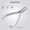 LVCHEN Dental Orthodontic Bracket Remover Pliers - Stainless Steel Anterior Teeth Braces Removal Tool Kit Bracket Gripper Plier for Ceramic Brackets Composite Brackets view 3