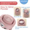2 Pack Pill Crusher and Cutter, Pill Grinder for Vitamins Tablets with Cleaning Brush and Durable Pill Cutter (Pink) view 2