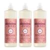 MRS. MEYER'S CLEAN DAY Liquid Dish Soap, Limited Edition Rose, 16 fl. oz - Pack of 3 view 1
