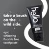 hello Epic Whitening Charcoal Fluoride Free Toothpaste, Activated Charcoal Toothpaste with Coconut Oil, Whitens Teeth Naturally, SLS Free, Fresh Mint, 3 Pack, 4.0 Oz Tubes view 2