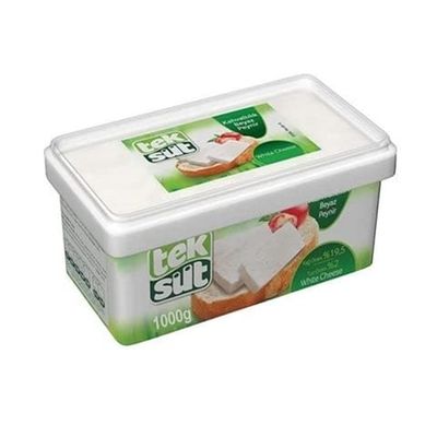 TEKSUT FETA CHEESE FULL FAT 1KG - Halal Feta Cheese- Beyaz Peynir