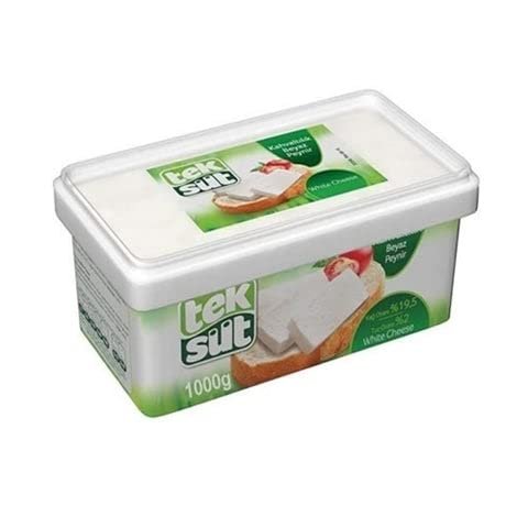 TEKSUT FETA CHEESE FULL FAT 1KG - Halal Feta Cheese- Beyaz Peynir