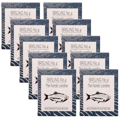 Fangst Brisling No. 2 | Tinned Nordic Sardine Smoked Over Beech Wood | 10 x 100g Can