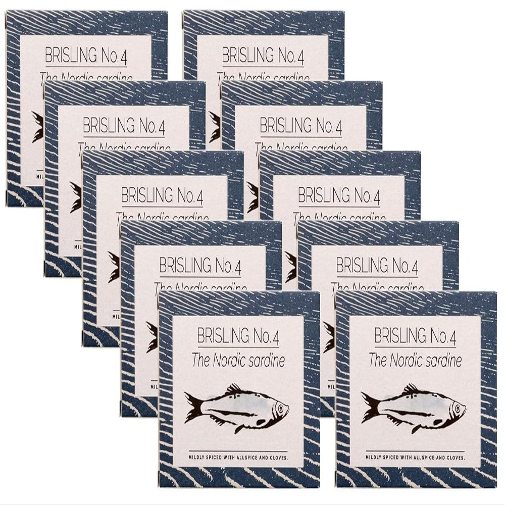 Fangst Brisling No. 2 | Tinned Nordic Sardine Smoked Over Beech Wood | 10 x 100g Can