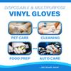 Disposable Vinyl Gloves | Case of 2000 | Multipurpose | Food Handling Use | Powder Free | Clear | (2000, X-Large) view 2