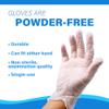 Disposable Vinyl Gloves | Case of 2000 | Multipurpose | Food Handling Use | Powder Free | Clear | (2000, X-Large) view 4