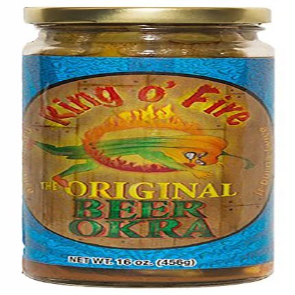 Harold's - Ring O Fire Okra - Super Hot and Spicy Okra - Packed With Fresh Garlic and Habanero - Made in Texas