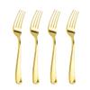 Liacere 200pcs Gold Plastic Forks - Heavyweight - 7.4 Inch Heavy Duty Forks - Gold Plastic Silverware Perfect For Parties & Weddings & Restaurants & New Year And Daily Using&Christmas&New Year view 1