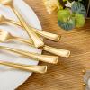 Liacere 200pcs Gold Plastic Forks - Heavyweight - 7.4 Inch Heavy Duty Forks - Gold Plastic Silverware Perfect For Parties & Weddings & Restaurants & New Year And Daily Using&Christmas&New Year view 2