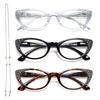 EYEURL Cat Eye Reading Glasses for Women Blue Light Blocking 3 Pack Computer Readers 2.50 with Spring Hinge Eyeglasses Anti Glare UV Rays view 1