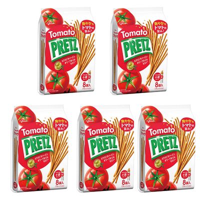 "Pretz" Ripe Tomatoes 4.7oz 5pcs Japanese Pretzel Snack Ninjapo