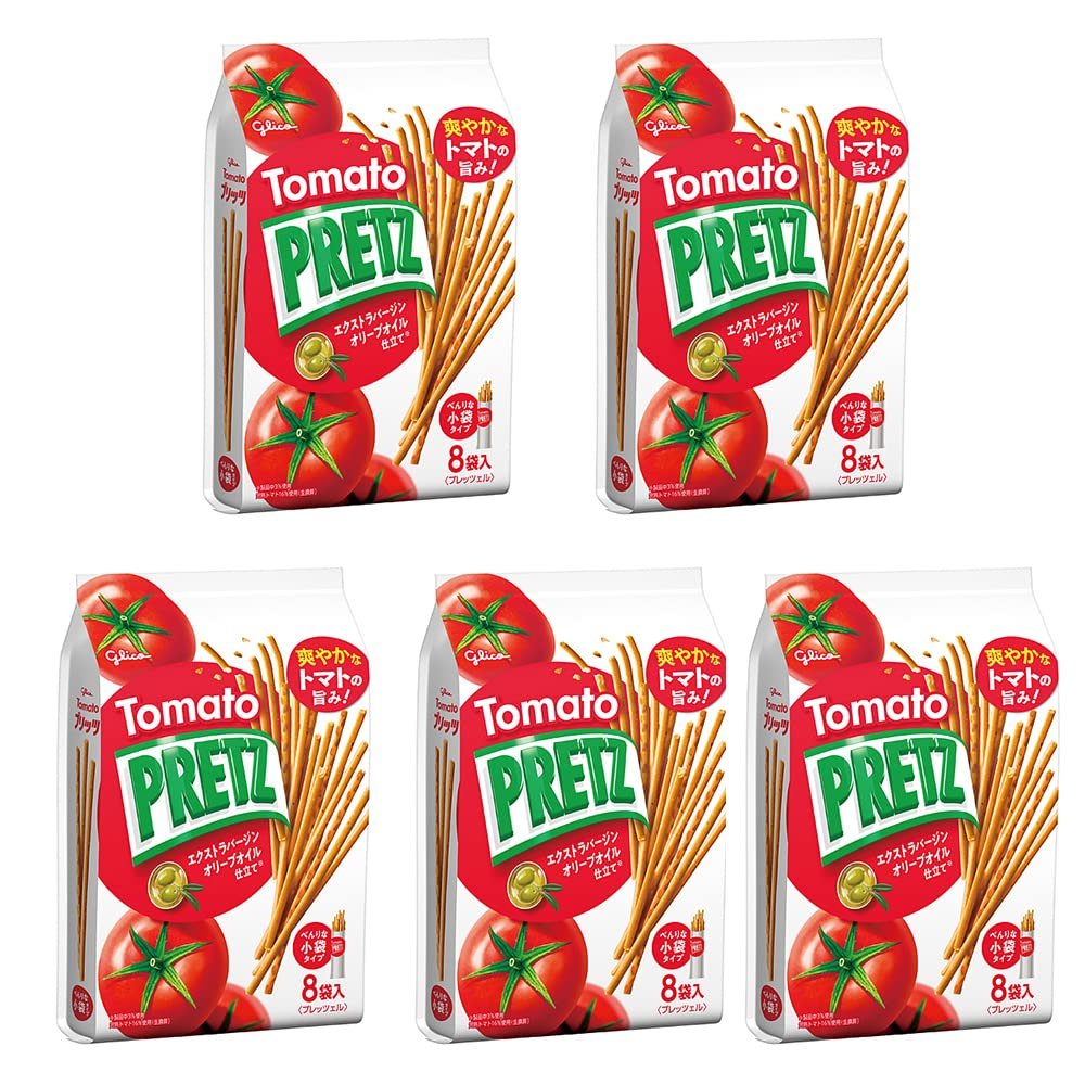 "Pretz" Ripe Tomatoes 4.7oz 5pcs Japanese Pretzel Snack Ninjapo