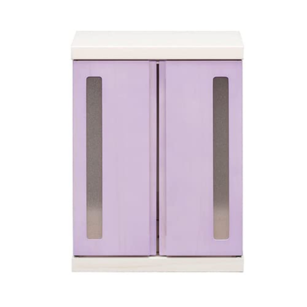 354363 Compact Modern Buddhist Altar with LED Light, Width 12.6 inches (32 cm), Height 16.5 inches (42 cm), Depth 9.8 inches (25 cm), Purple Memorial Box
