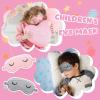 2 Pieces Cute Sleep Eye Masks for Kids Silk Sleep Eye Cover Cute Lightweight Adjustable Eyeshade Mask Satin Night Eyeshade Covers with 2 Pieces Storage Bag(3-12 Years,Gray, Pink) view 4