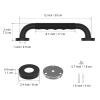 2 Pack 12 Inch Anti-Slip Shower Grab Bars w/Rubber Grip, iMomwee Stainless Steel Bathroom Wall Mount Matte Black Grab Bar Handle, Safety Balance Handrail, Handicap Elderly Senior Assist Bath Handle view 2
