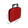 Zerodeko Portable Medicine Storage Bag Compact Kit Pouch for Home Travel and Outdoor Use Red Emergency Medical Organizer for view 3