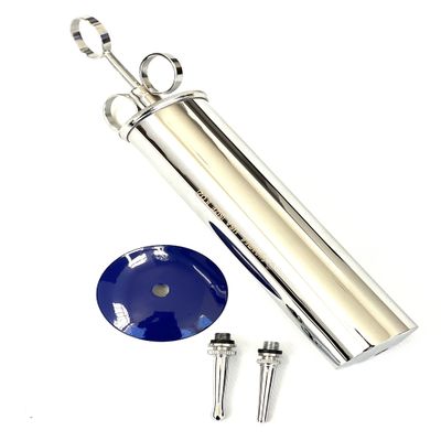 CynaMed -Premium Ear Wax Removal Syringe 8 OZ,6 OZ,4OZ,3 OZ - Brass with Chrome Finish Ideal for Household, EMT, Firefighter, Police, Medical Student, School and Hobby (8 OZ)