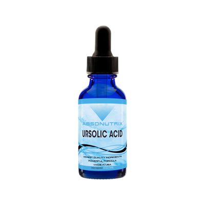 Absonutrix Ursolic Acid 590mg, 4 Fl Oz Bottle, 200 Highly Potent Servings, High Bioavailability, Quick Absorption, Third-Party Tested, GMP-Certified, Non-GMO, Cruelty-Free Products, Made in USA