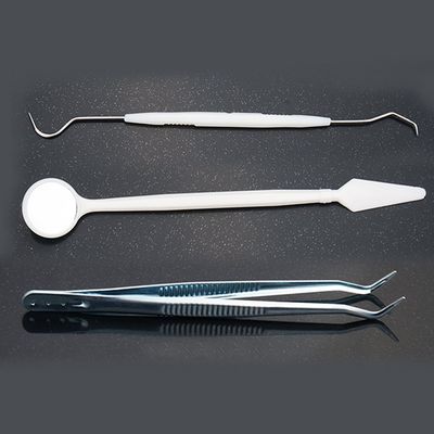 50 pcs Dental Supply Disposable Mouth Mirror Probe Tweezers Oral care