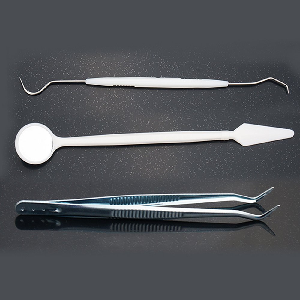 50 pcs Dental Supply Disposable Mouth Mirror Probe Tweezers Oral care