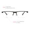 COTIA Square Bifocal Reading Glasses Transition Photochromic Aluminum Magnesium Presbyopia for Men (gold, 2.0) view 2