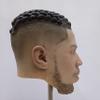  black male mask with eye and hairnot latex cosplay maskfor holloween day, 30*25*20cm view 4