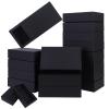 26 PCS Rectangle Drawer Kraft Boxes Small Crafts Cardboard Present Boxes Present Packaging Boxes for Party Favor Treats, Candy and Jewelry Crafts, 6.5 x 3.7 x 1.6 inch (Black) view 1