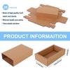 26 PCS Rectangle Drawer Kraft Boxes Small Crafts Cardboard Present Boxes Present Packaging Boxes for Party Favor Treats, Candy and Jewelry Crafts, 6.5 x 3.7 x 1.6 inch (Brown) view 2