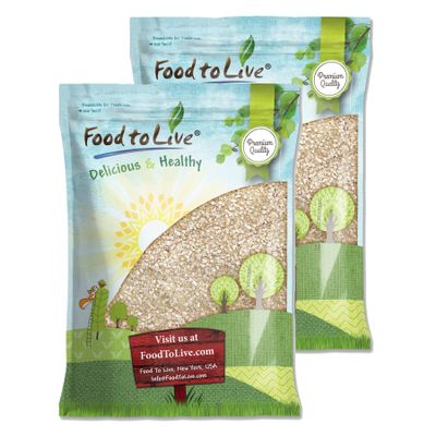 Food to Live White Quinoa Flakes, 16 Pounds - Pressed Quinoa Seeds, Whole Grain, Raw, Kosher, Bulk.Great Oatmeal and Cereals Substitute. Perfect for Baking, Yogurt, Granola