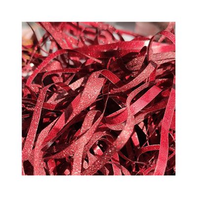 20g Shredded Paper for Gift Box Glitter Raffia Paper Shreds Delicate Eye-catching Strip-Type Decorative Basket Filler Crinkle Cut Paper Shred Filler for Gift Wrapping Red