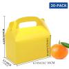 Oletx 30-Pack Yellow Party Favor Treat Boxes, Goodie Candy Box, Gable Paper Gift Boxes with Handles Perfect for Construction and Chic Yellow Submarine Party Decoration Supplies view 4