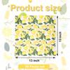 100 Count Lemon Paper Napkins Summer Luncheon Decorative Napkins 3-Ply Yellow Citrus Disposable Napkin Lemon Printed Square Beverage Dinner Napkin for Summer Party Supplies Table Decor, 6.5 x 6.5 Inch view 2