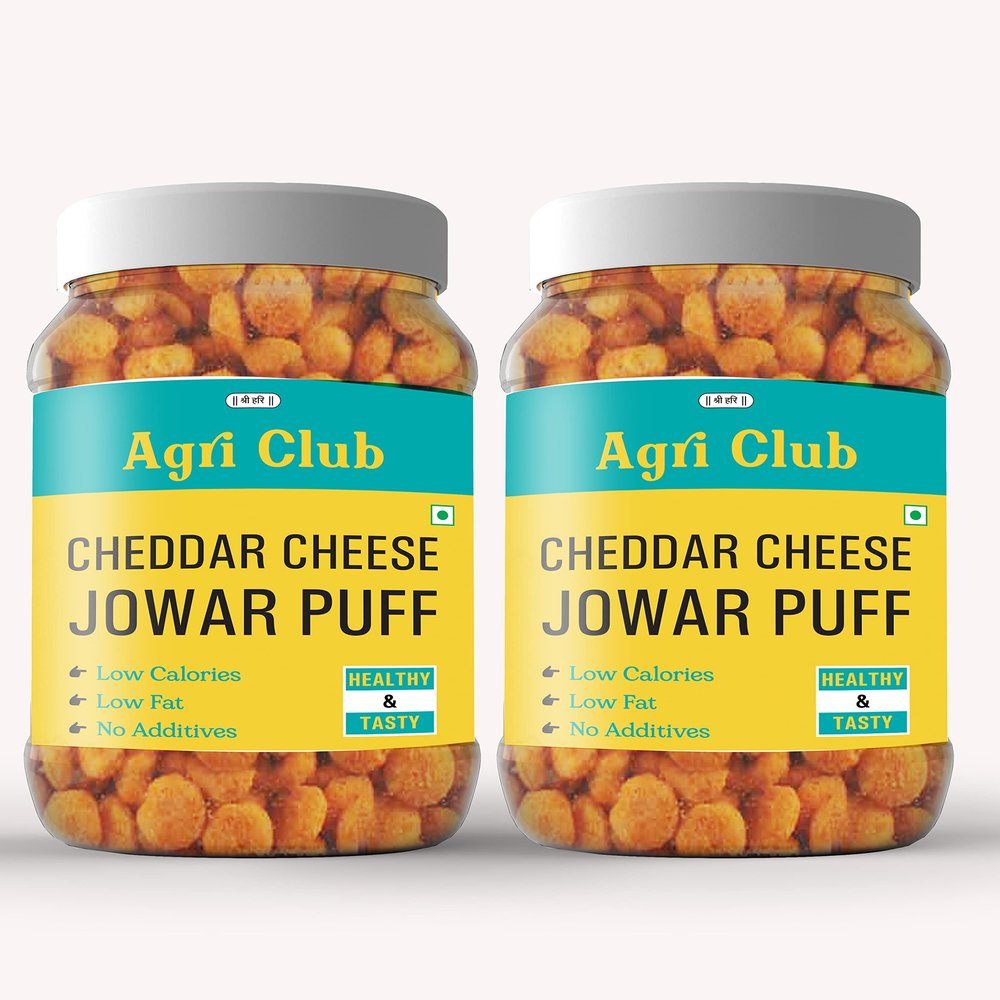 Agri Club Cheddar Cheese Jowar Puff 200gm (each 100gm)