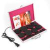 16pcs Hot Stones for Massage, Electric Massage Stones with Warmer Kit, Natural Back Massage Set Basalt Hot Stones for SPA Relaxation Treatment Pain Relief view 1