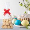 Awpeye 100 PCS Clear Cello Cellophane Treat Bags Good For Pastry, Bakery, Cookie, Candy, Dessert, Popcorn, Dessert, Chocolate And Party Favors 1.4 Mils view 2