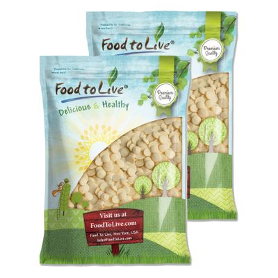 Food to Live Raw Cacao Butter Wafers, 16 Pounds Pure, Cold-Pressed, Unfiltered, Unrefined, Non-Deodorized, Kosher, Keto, Vegan, Sirtfood, Bulk. Great for Cooking, Baking, Hot White Chocolate