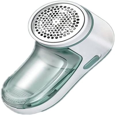 SMSOM Fabric Shaver Rechargeable, Lint Remover Sweater Pill Shaver, Removable Bin & Stainless Steel Blades, Green