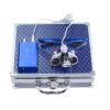 2.5X420mm Bonicular Loupes Magnifier with 3W Operating Head Lamp Aluminum Box (Blue) view 1