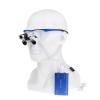 2.5X420mm Bonicular Loupes Magnifier with 3W Operating Head Lamp Aluminum Box (Blue) view 3