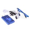 2.5X420mm Bonicular Loupes Magnifier with 3W Operating Head Lamp Aluminum Box (Blue) view 4