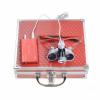 2.5X420mm Bonicular Loupes Magnifier with 3W Operating Head Lamp Aluminum Box (Red) view 1