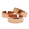 Set of 3 Hand Forged Pure Copper Rings. Made with 100% Pure Raw Untreated Copper. Helps Reduce Finger Joint Pain and Swelling. Tibetan Healing Medicine Ring Set. (Plain) view 1