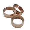 Set of 3 Hand Forged Pure Copper Rings. Made with 100% Pure Raw Untreated Copper. Helps Reduce Finger Joint Pain and Swelling. Tibetan Healing Medicine Ring Set. (Plain) view 2
