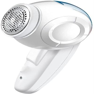 SMSOM Fabric Shaver, Electric Fabric Shaver, Electric Lint Remover with USB Cable, Stainless Steel Blade, for Home and Travel