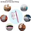 SMSOM Fabric Shaver, Electric Sweater Shaver, Fuzz Pill Bobble Remover for Fabric Fleece Curtains Clothes, USB Charging Wire, Stainless Steel Blades, White view 2