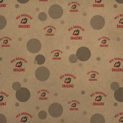 GRAPHICS & MORE Minnesota State University Moorhead Dragons Premium Kraft Gift Wrap Wrapping Paper Roll