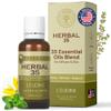 LEUDINE Herbal 35 Essential Oil Blend - 35 Natural Extracts with Peppermint, Eucalyptus & Lavender - Relaxing Aromatherapy Oil for Diffuser, Massage & Stress Relief - Vegan & Pure Wellness, 1 Fl Oz view 1