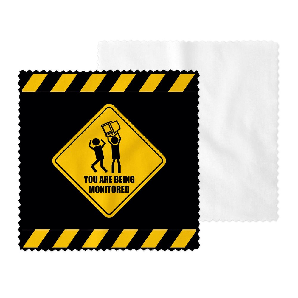 Being Monitored Eyeglass Cleaner & Microfiber Cleaning Cloth (Being Monitored)